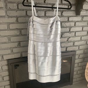 BCBG Max Azria silver dress